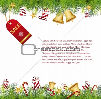 Santa Credit Card Ornament hanging on the tree