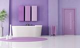 purple modern bathroom