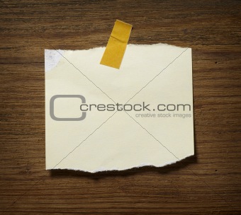 note paper on wooden wall business