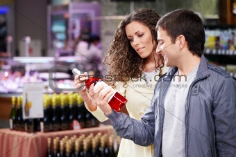 Young couple in shop