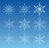vector illustration of snowflake