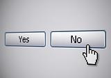Yes No buttons