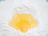 Egg in a flour