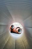 Inside of plumbing tube