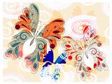 vector butterflies