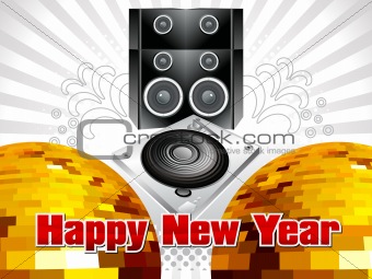 abstract musical new year background