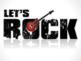 lets rock background with guitar 