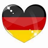 Vector heart with Germany flag texture