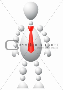 Man in red tie