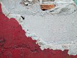 Red paint old wall
