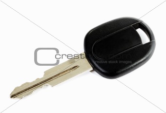 Car key isolated on white background with light shadow