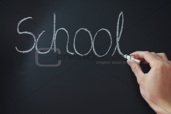 education concept with chalkboard