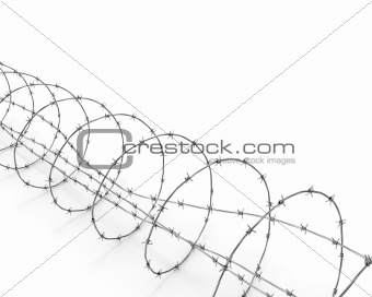Barbed wire diagonal 