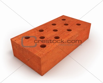 Single orange brick
