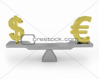 Dollar Euro ballance