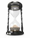 Black hourglass, time is up 