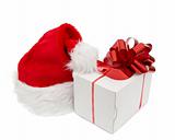 Santa hat and gift