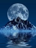 Mountain with Moon