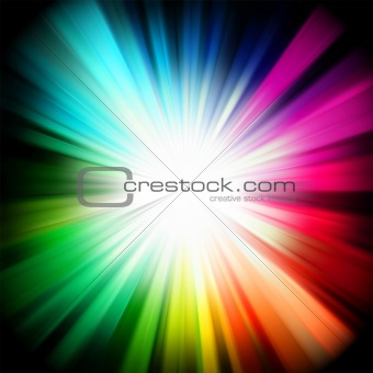 A multicolor design with a burst. EPS 8