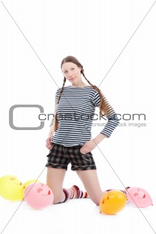 Girl With Baloons