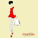 Woman with shopping bag 