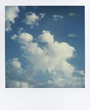 cloudy sky_retro polaroid