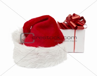 Santa hat and gift