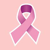 Breast Cancer Ribbon. Pink symbol 