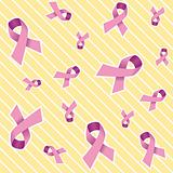 Pink Breast Cancer Ribbon Background 