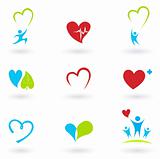 Health and Medical: Cardiology and heart icons