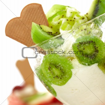 organic kiwi ice cream