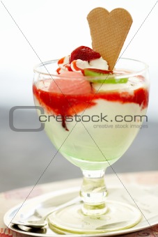 organic strawberry ice cream