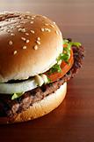 hamburger close-up