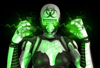 Bio warfare cyborg soldier