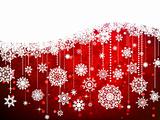 Christmas background with snowflakes. EPS 8