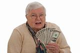 Grandma with Dollars