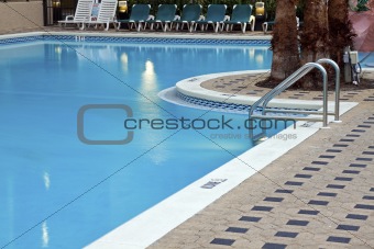 Pool in tropical resort