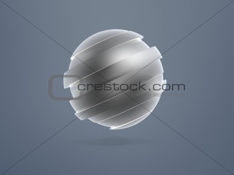 sphere model sliced 