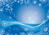 Snowflake abstract background
