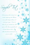 christmas card with snowflake