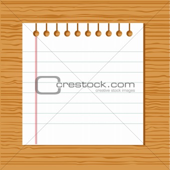Vector notebook paper 