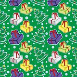 seamless pattern with christmas items