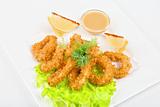 Deep-fried squid dish