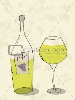 Abstract wine