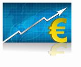 Euro currency trading graph.