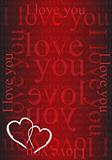 I love you valentine day card