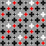 Seamless pattern with card suits motif.