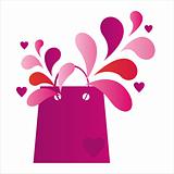 st. valentine's day shopping bag
