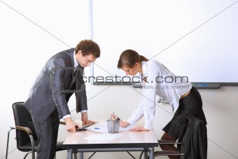 Business team working at office