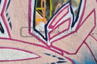 abstract graffiti detail